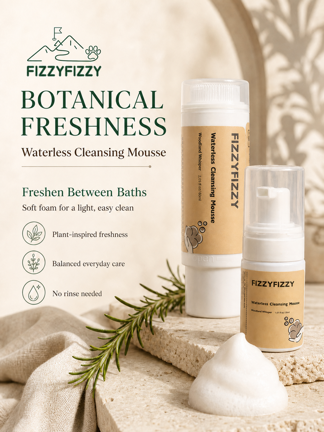 Woodland Whisper Waterless Cleansing Mousse detail image 2