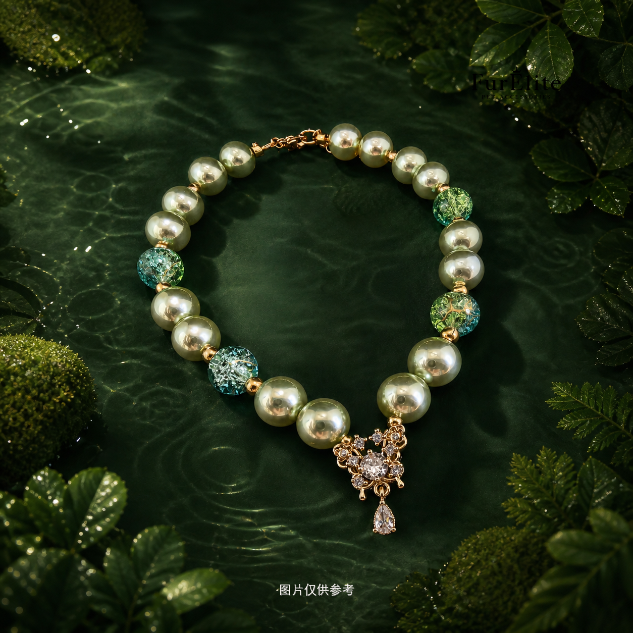 绿色森氧花蔟